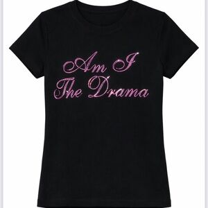 Am I The Drama Rhinestones Tshirt